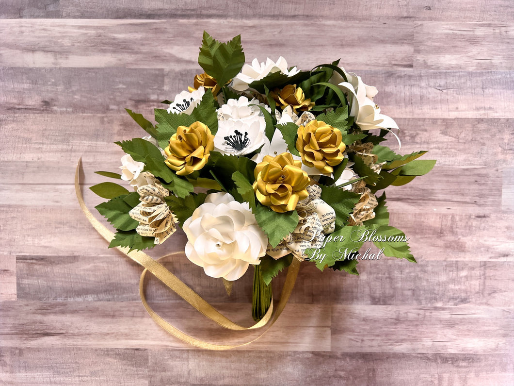 LUX Lord of the Rings Book Paper Flower Bouquet