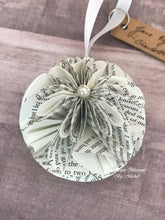 Load image into Gallery viewer, Jane Eyre Book Page Christmas Ornament

