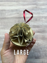 Load image into Gallery viewer, Vintage Sheet Music Paper Christmas Ornament
