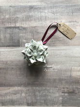Load image into Gallery viewer, Jane Eyre Book Page Kusudama Paper Christmas Ornament
