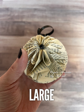 Load image into Gallery viewer, Edgar Allan Poe Book Page Paper Christmas Ornament
