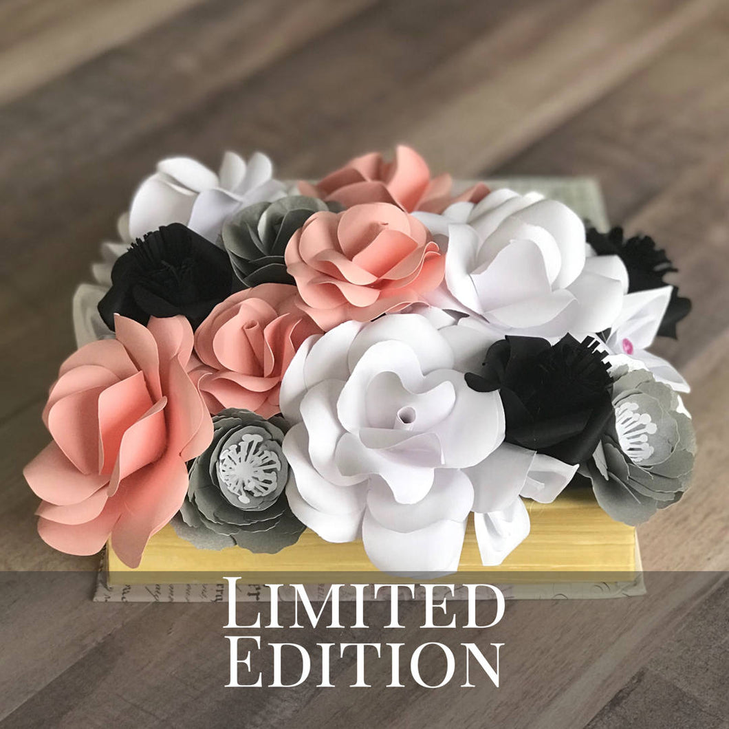Paper Flower Coffee Table Centerpiece