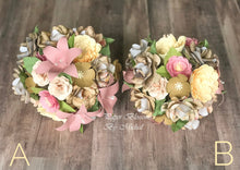 Load image into Gallery viewer, Shabby Chic Paper Flower Bouquet
