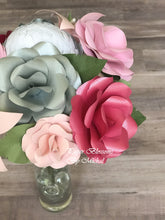 Load image into Gallery viewer, Pink and Silver Paper Flower Bouquet
