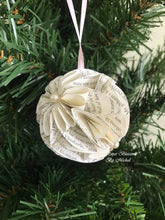 Load image into Gallery viewer, Sense and Sensibility Book Page Christmas Ornament

