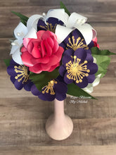 Load image into Gallery viewer, Mini Paper Flower Bouquet: Pink and Purple Mix
