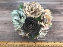 Load image into Gallery viewer, Shabby Chic Vintage Ad Paper Flower Bouquet
