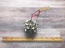Load image into Gallery viewer, Shakespeare Book Page Christmas Ornament: Kusudama
