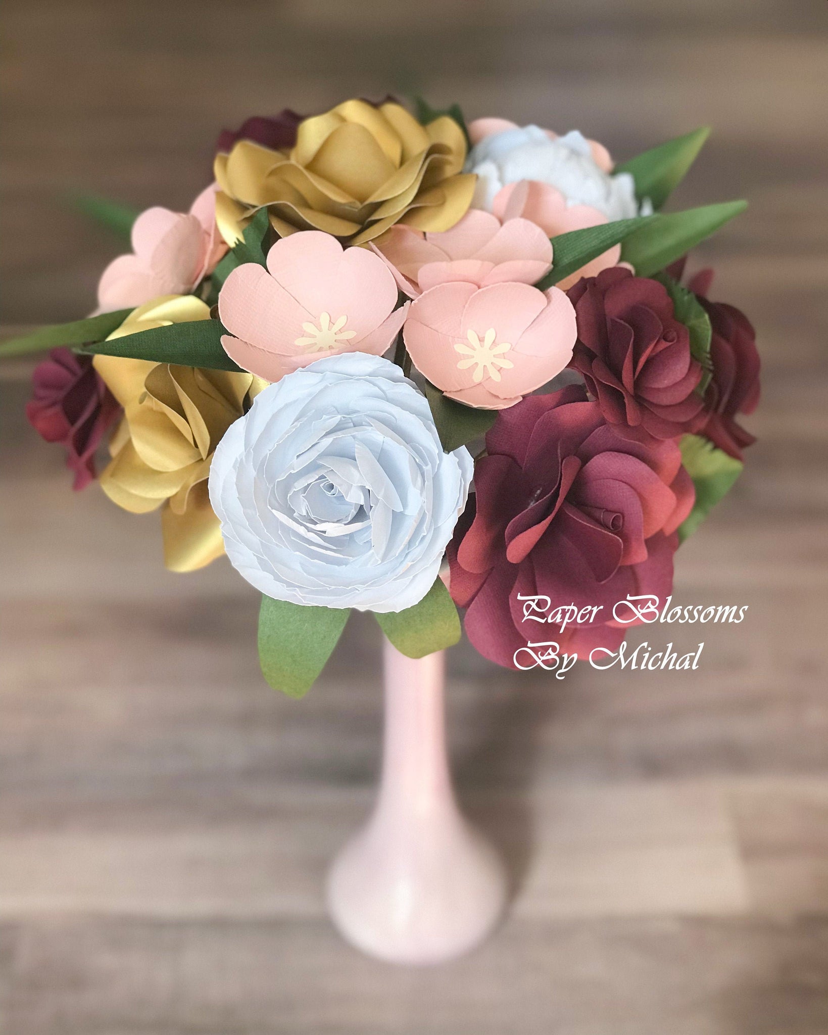 How to mix paper flowers and real flowers
