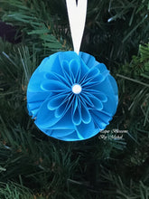 Load image into Gallery viewer, Blue Paper Christmas Ornament
