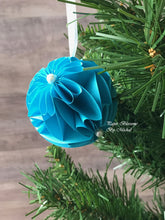 Load image into Gallery viewer, Blue Paper Christmas Ornament
