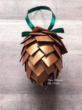 Load image into Gallery viewer, Paper Pine Cone Christmas Ornament
