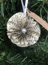 Load image into Gallery viewer, Mere Christianity Book Page Paper Christmas Ornament

