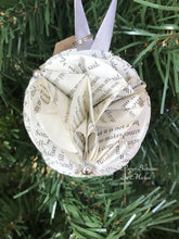 Load image into Gallery viewer, Ender&#39;s Game Book Page Christmas Ornament
