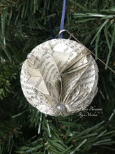 Load image into Gallery viewer, Twenty Thousand Leagues Under the Sea Book Page Christmas Ornament
