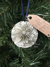 Load image into Gallery viewer, Twenty Thousand Leagues Under the Sea Book Page Christmas Ornament
