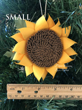 Load image into Gallery viewer, Paper Sunflower Christmas Ornament
