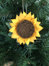 Load image into Gallery viewer, Paper Sunflower Christmas Ornament

